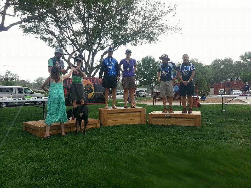 Cary and Jackson ex-pat Amanda Carey on the top step of the podium!