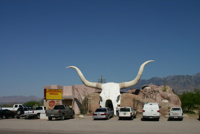 Longhorn Grill, beginning of Arivaca Rd ride