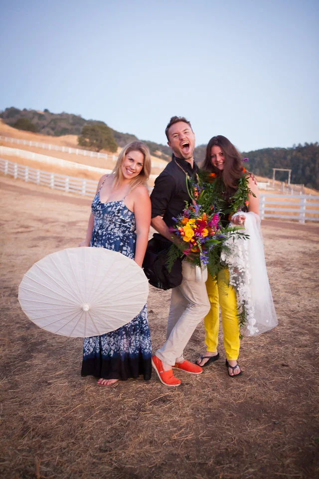 The team behind the madness! Katie (Kinsley James), Colson and Joy (Director of Sales for Tulle New York)