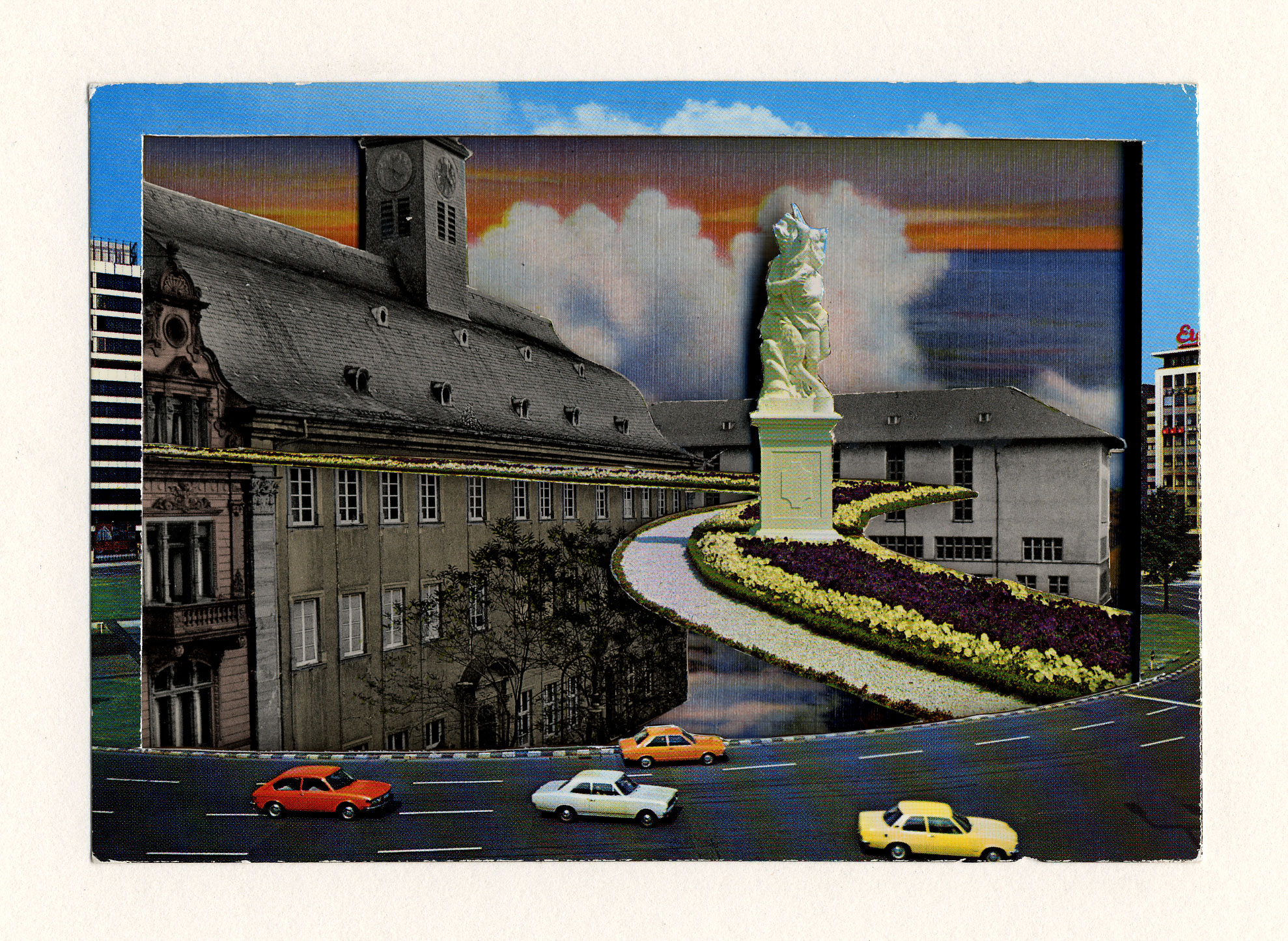 Breaker, 2005. Postcards on board, 3.5 x 5 x .5 in.