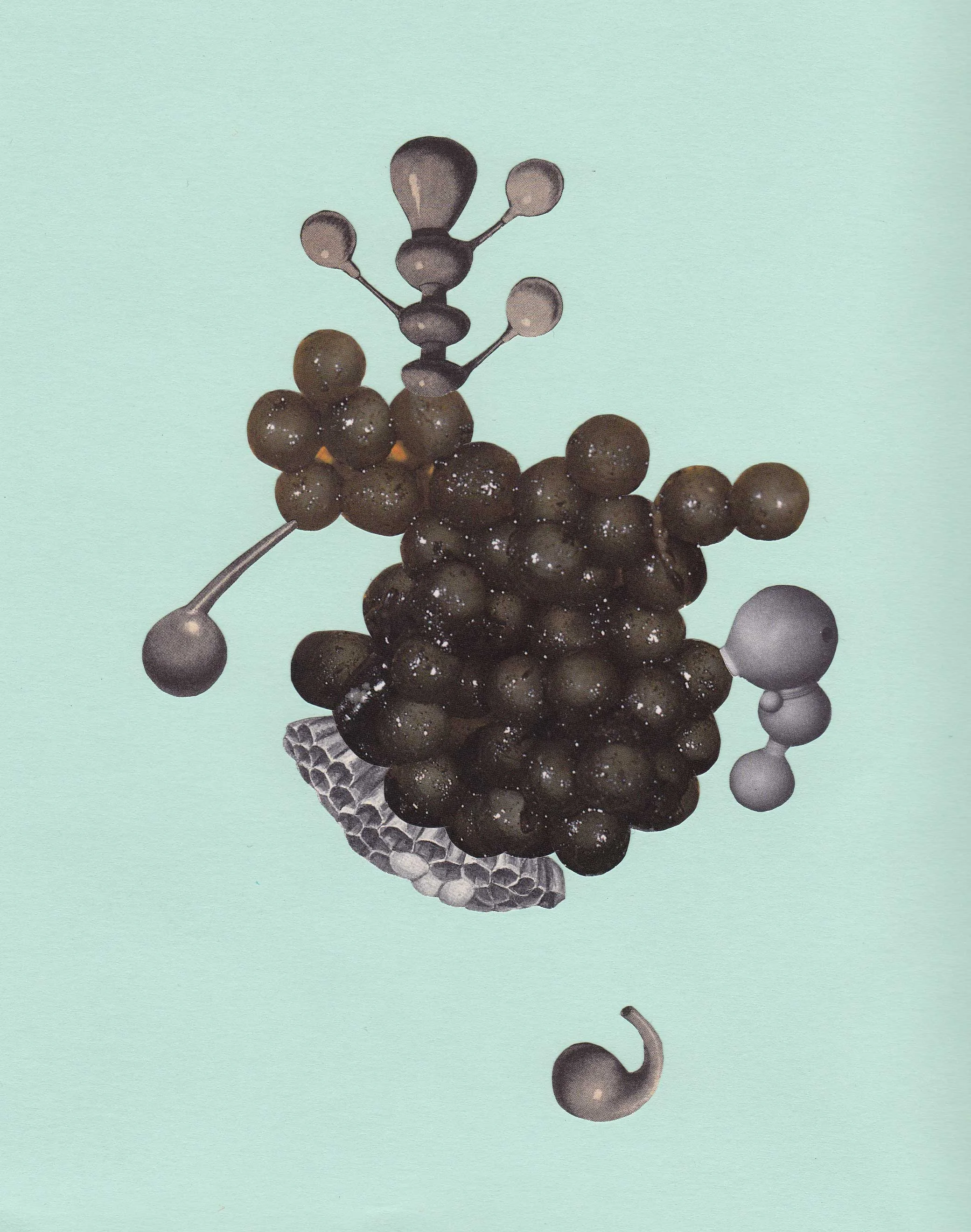 Untitled Paper Lure, 2010. Collage on paper, 11 x 9 in.