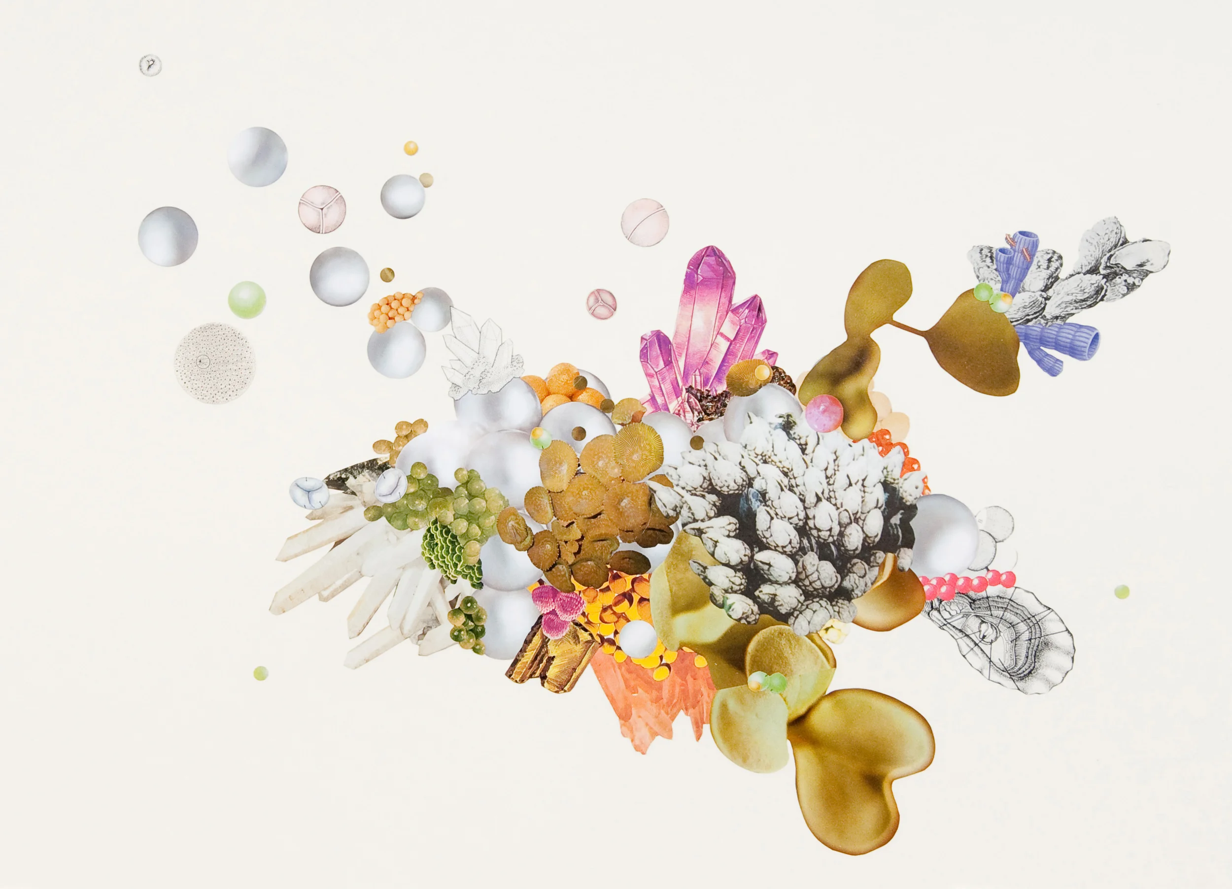 Untitled Paper Lure, 2010. Collage on paper, 18 x 24 in.