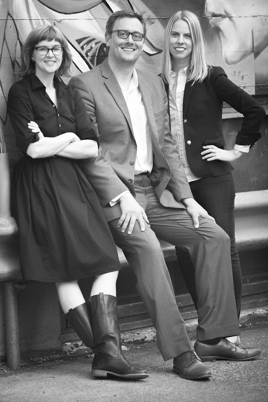 Co-founders Ryan Davis, Brad Wilke, and Jessica Marx