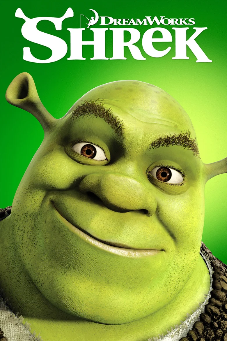 Just the basics - no frills, nothing extraneous. This SHREK poster works well when small, and counts on name recognition or user curiosity to click and learn more.