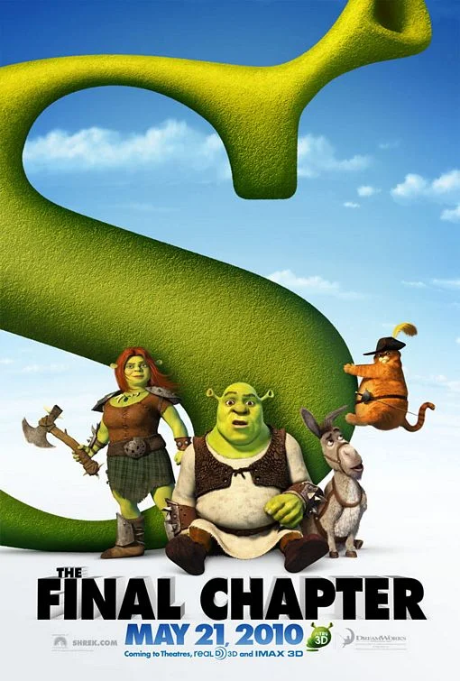 This version for SHREK FOREVER AFTER wants you to take note of the theatrical opening night.