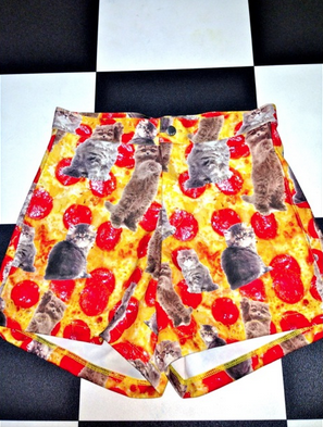 KITTY PIZZA BOOTY SHORTS $49.58
