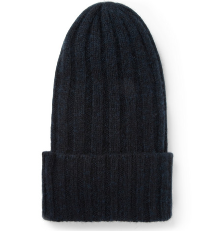 The Elder Statesman Bunny Echo RIbbed Cashmere Beanie Hat $275