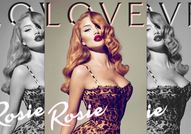 Flash Back Friday: Rosie Huntington Whiteley for Love Magazine