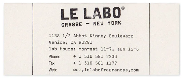 World Most Luxurious: Le Labo, The Lux-est & Coolest Perfume Brand