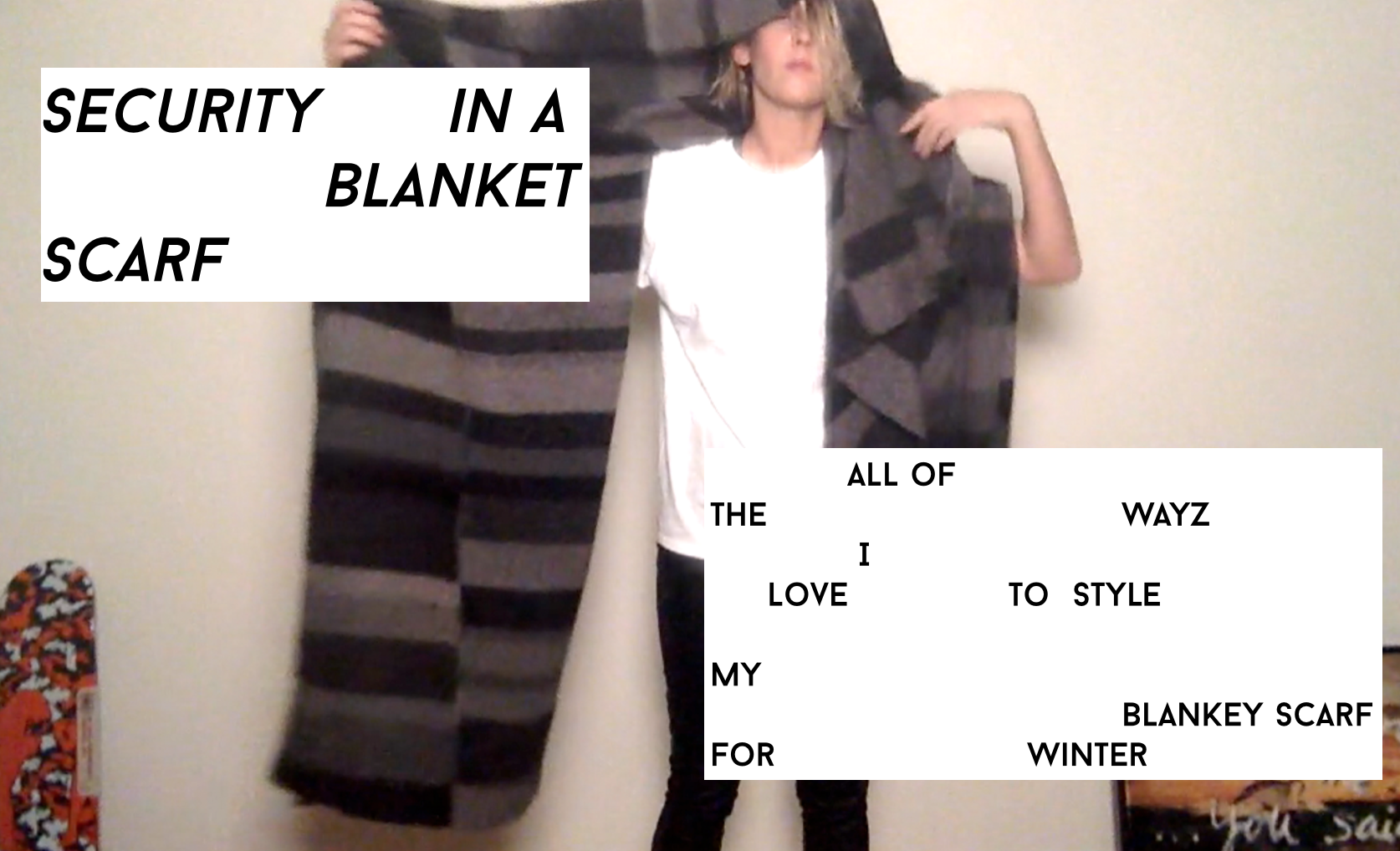 Security in a Blanket Scarf: How I Style My Mega Blanket as a Scarf