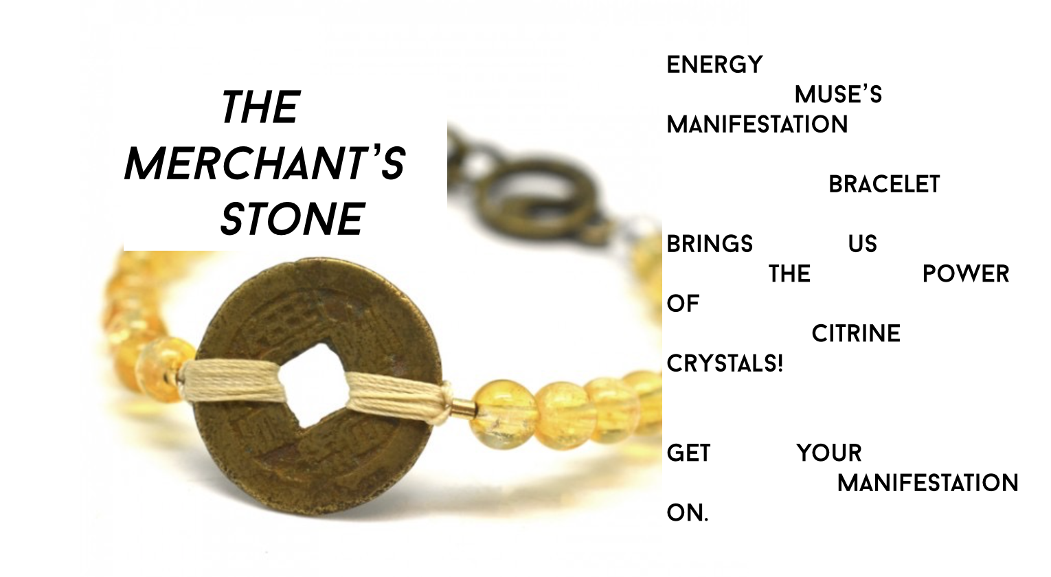 The Merchant's Stone: Energy Muse's Manifestation Bracelet with Citrine
