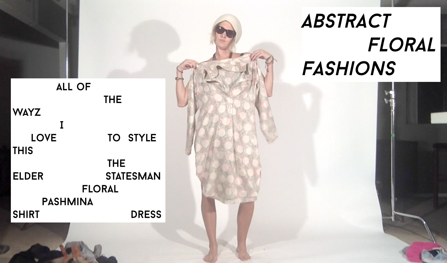 Abstract Floral Fashions: How I Style A Shirt Dress