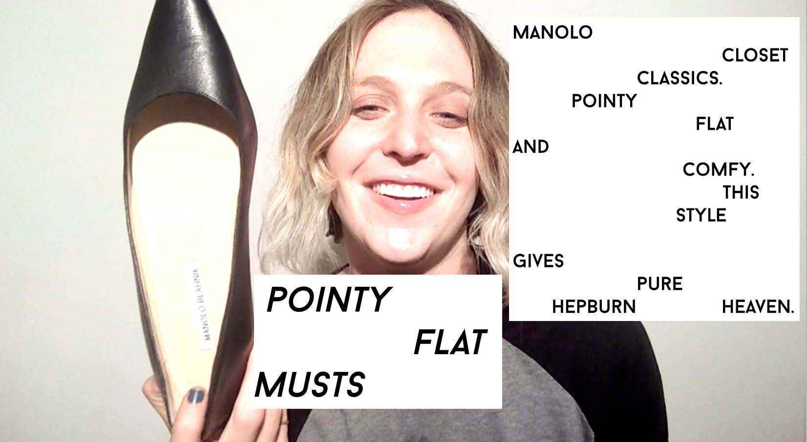 Manolo Blahnik Pointy Flat Musts