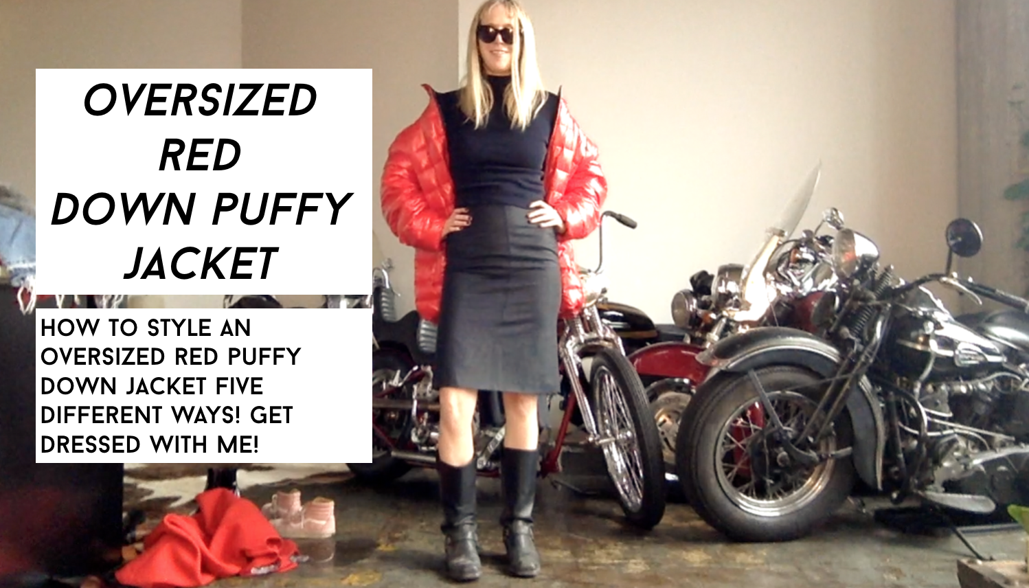 Red Puffer Down Coat: How To Style An Oversized Down Jacket