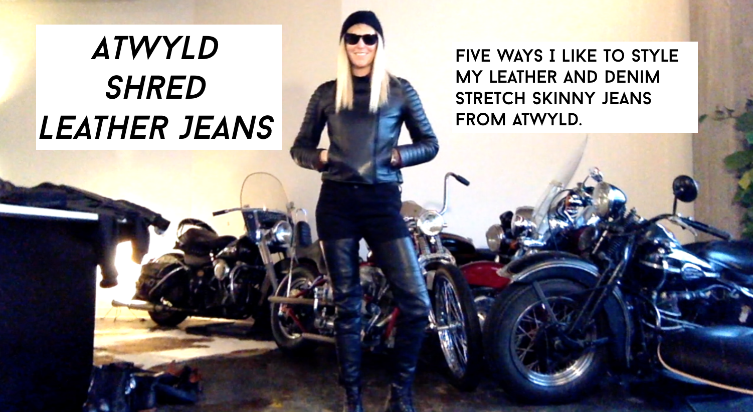 Atwyld Shreds Black Leather Jeans: How To Style Skinny Leather & Denim Jeans