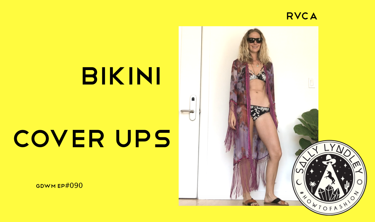 How To Style Bikini Cover Ups with RVCA Floral Fuzz  Bralette Top &amp; Medium Bottoms