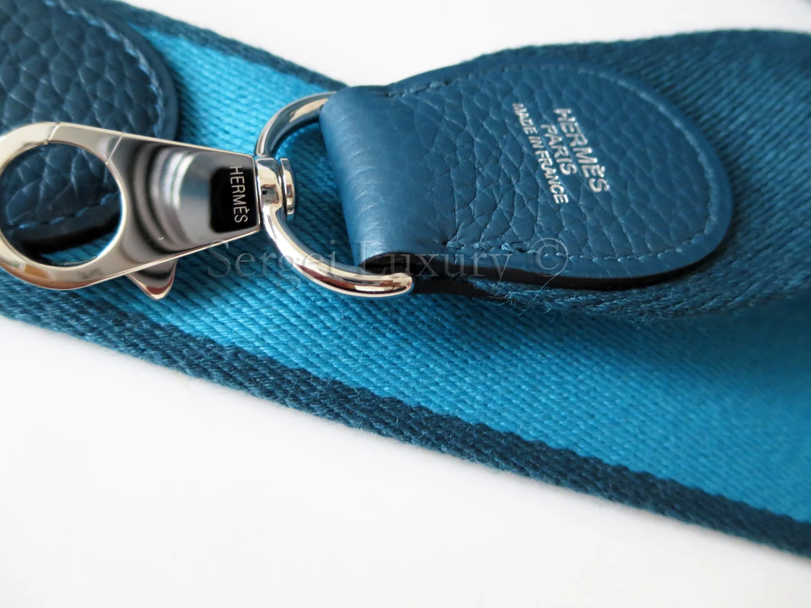 hermes canvas strap