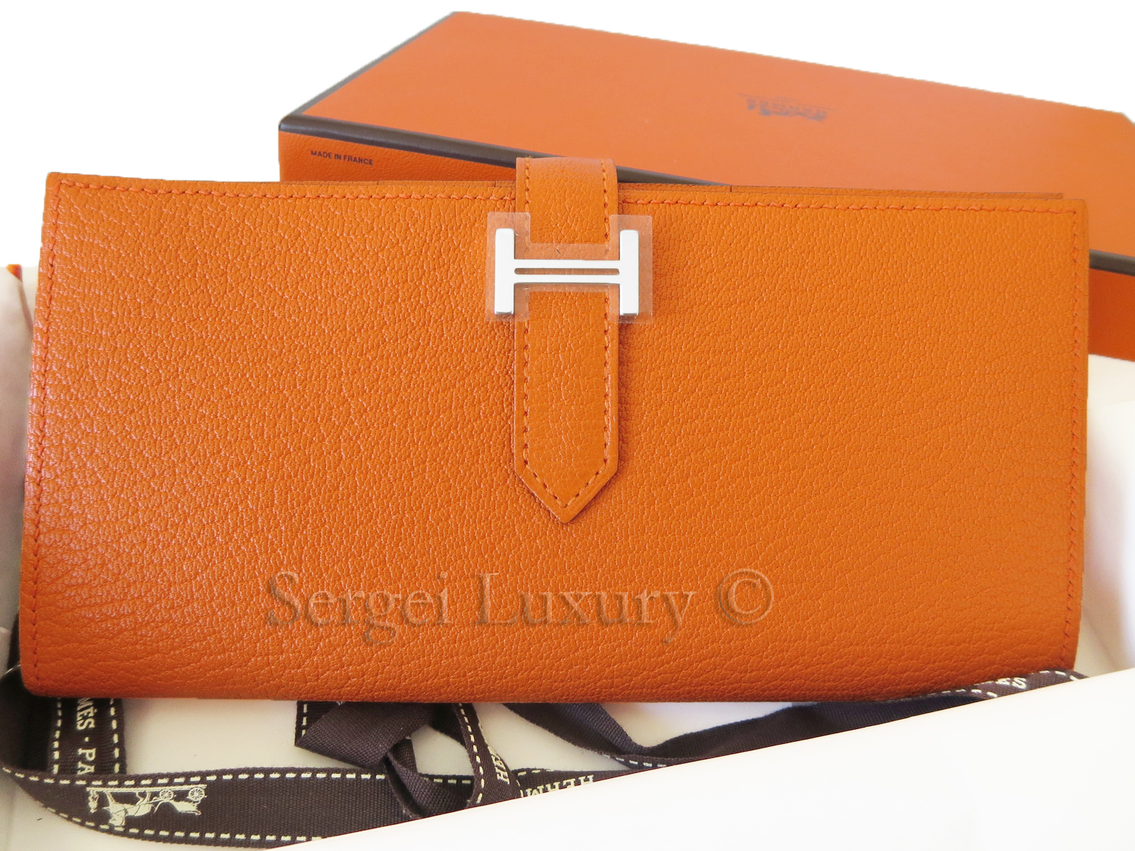 Authentic NEW Hermes Bearn H Wallet 