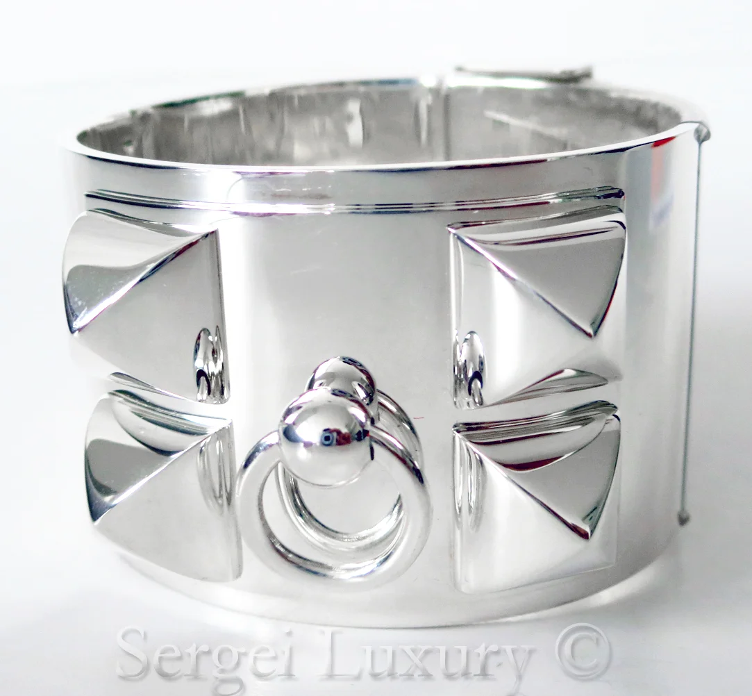 hermes sterling silver bracelet