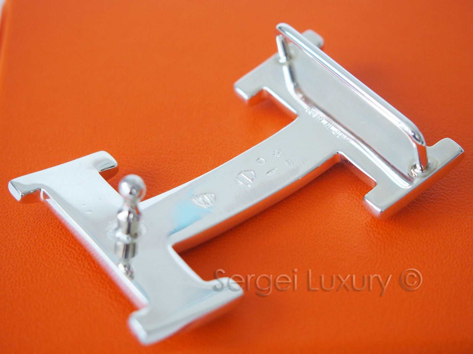 hermes sterling silver belt buckle