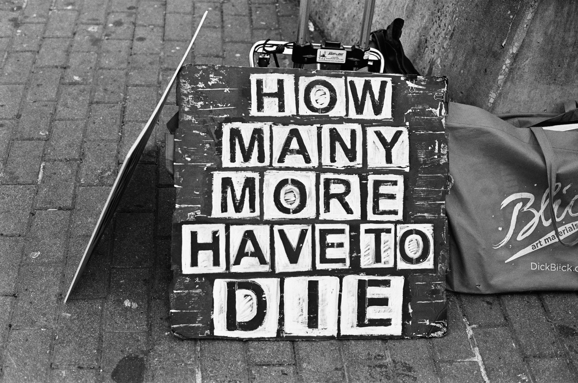 How Many More Have to Die Sign