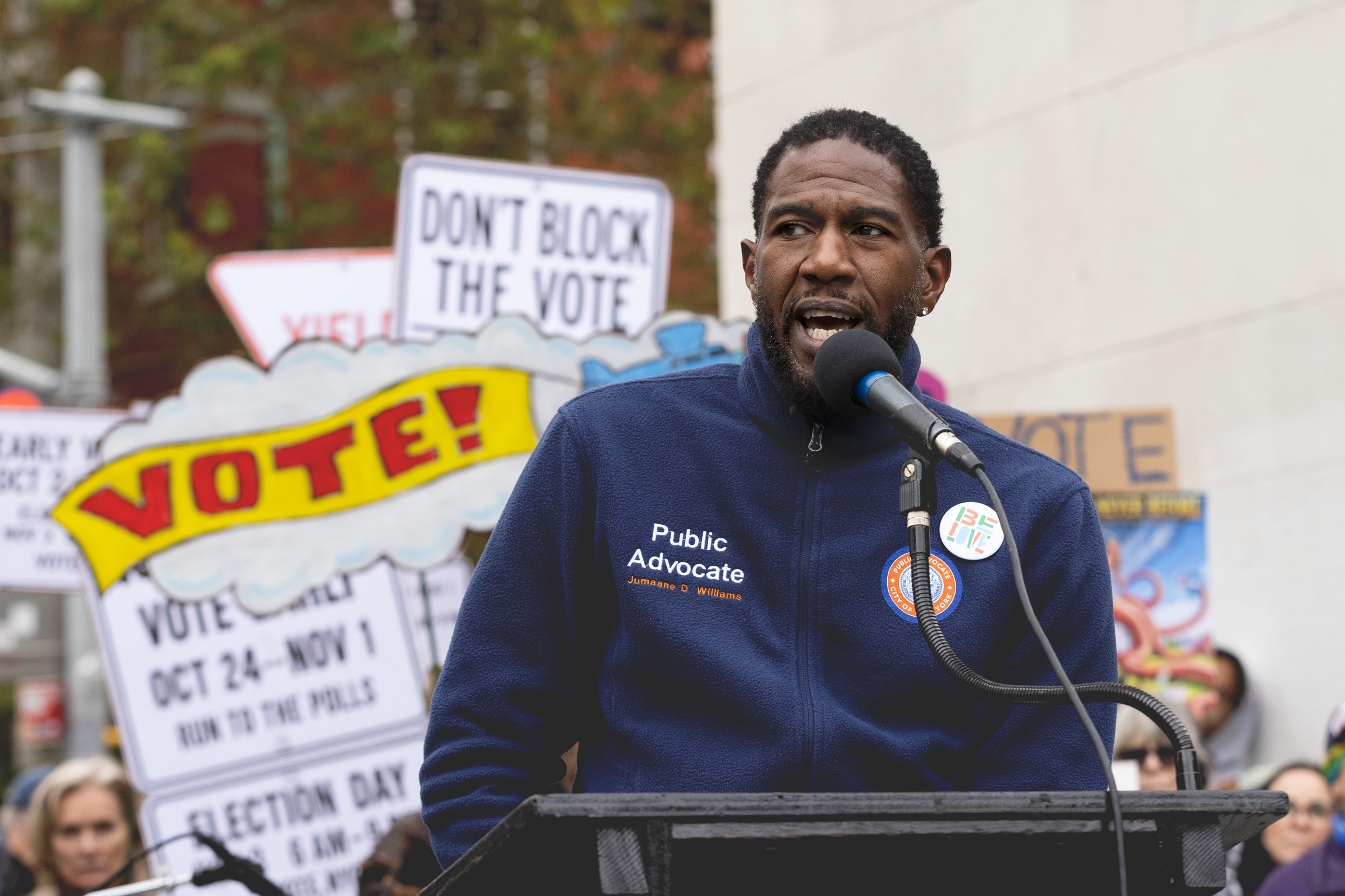 Jumaane Williams Addresses the Crowd