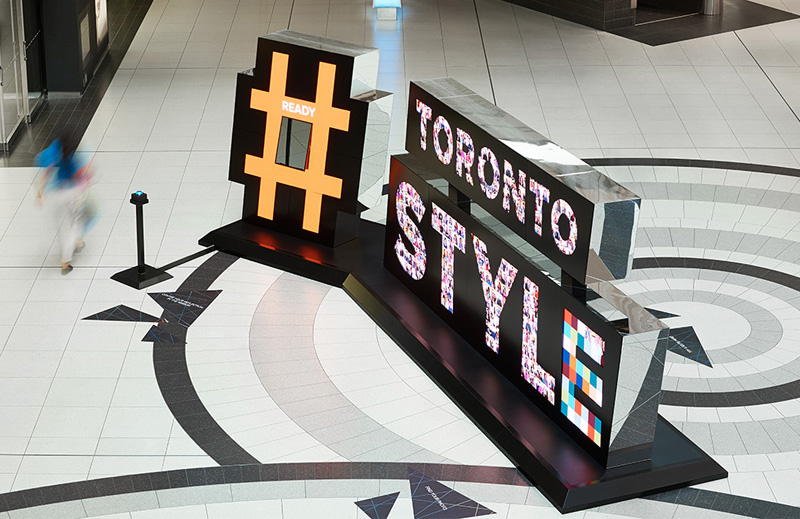 #Toronto Style Digital Interactive Sculpture