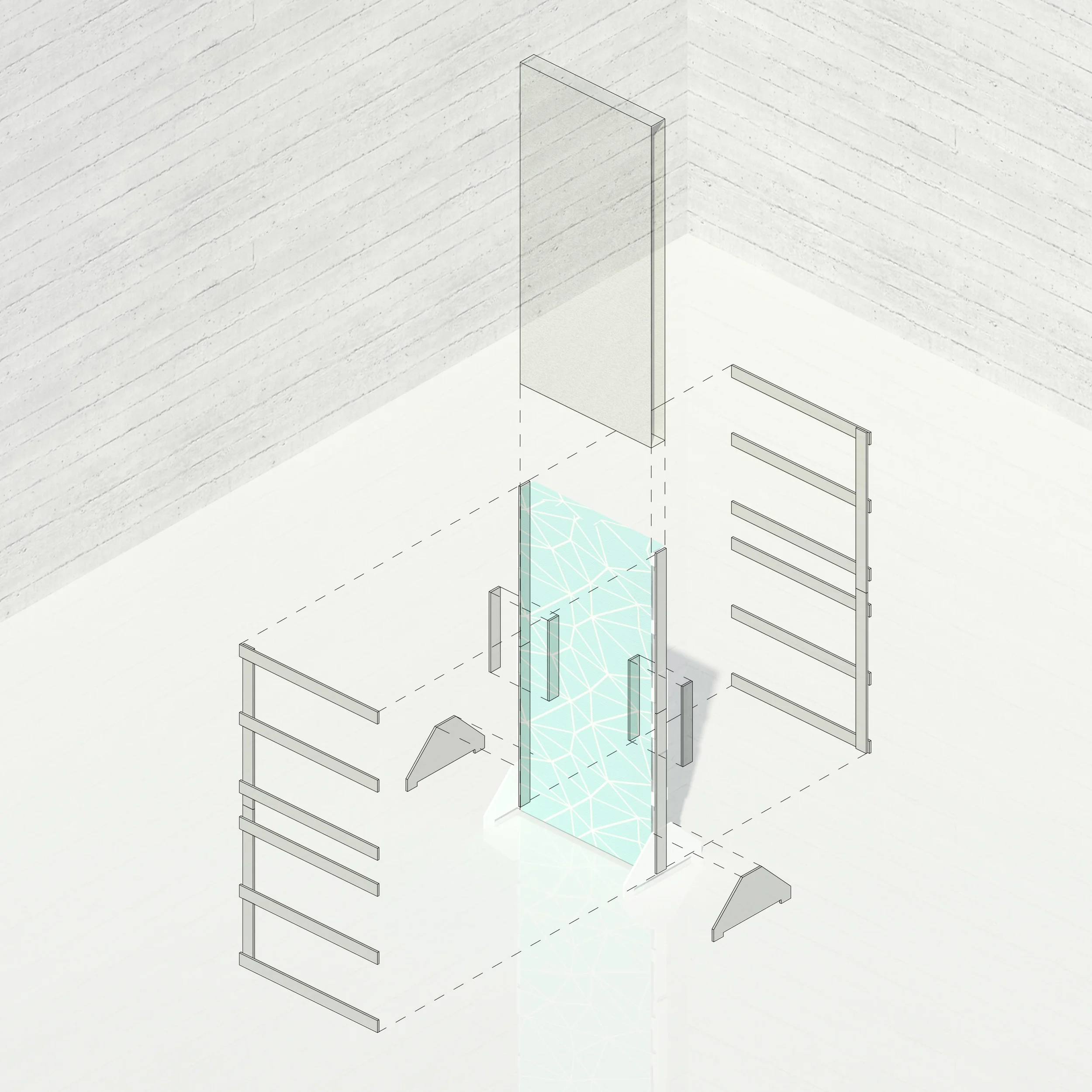 Axonometric of parts
