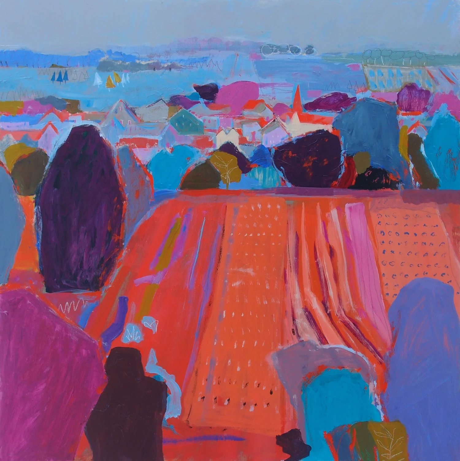 "Village View From The Farm"