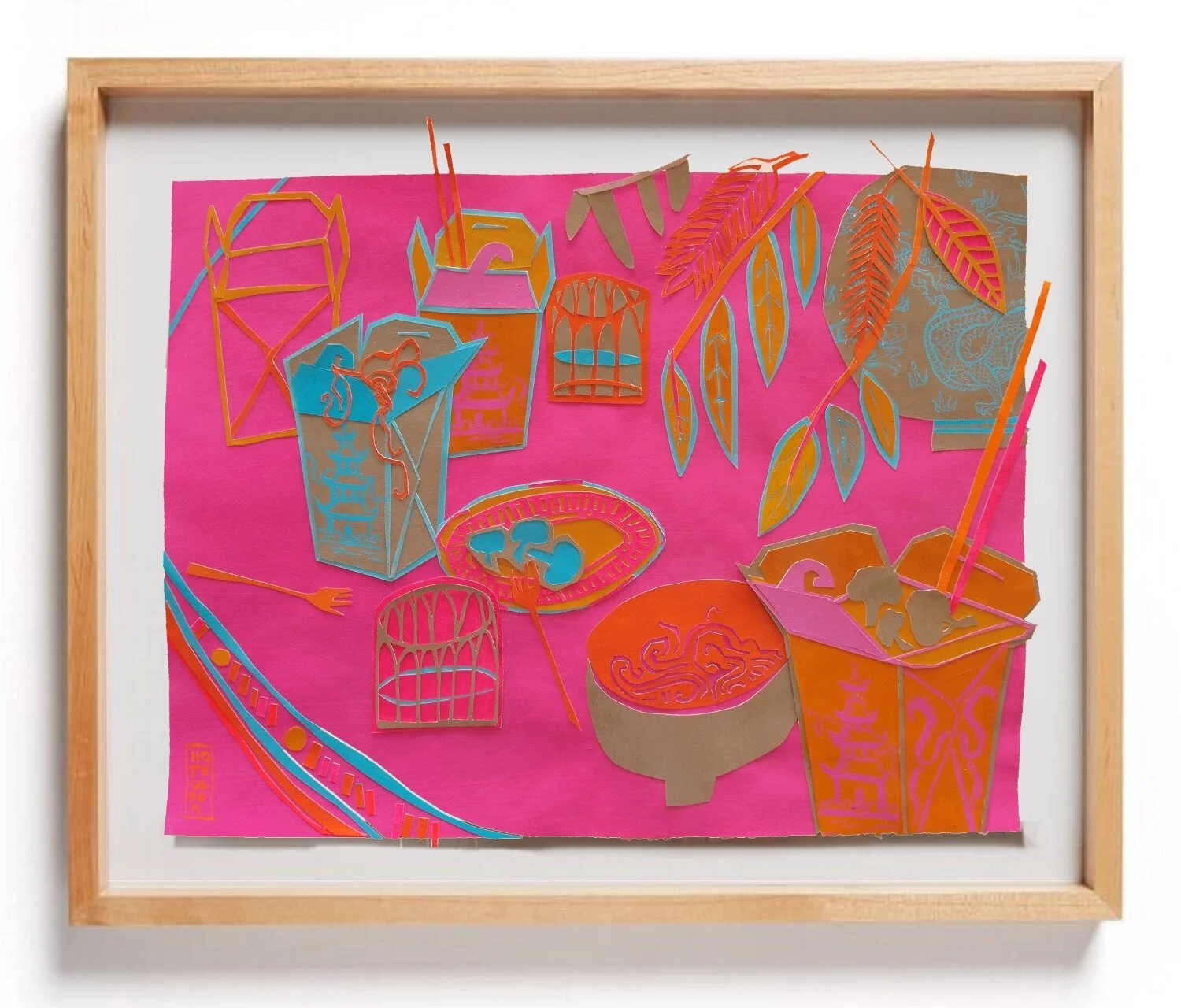 "Chinese Take Out 6" Collage
