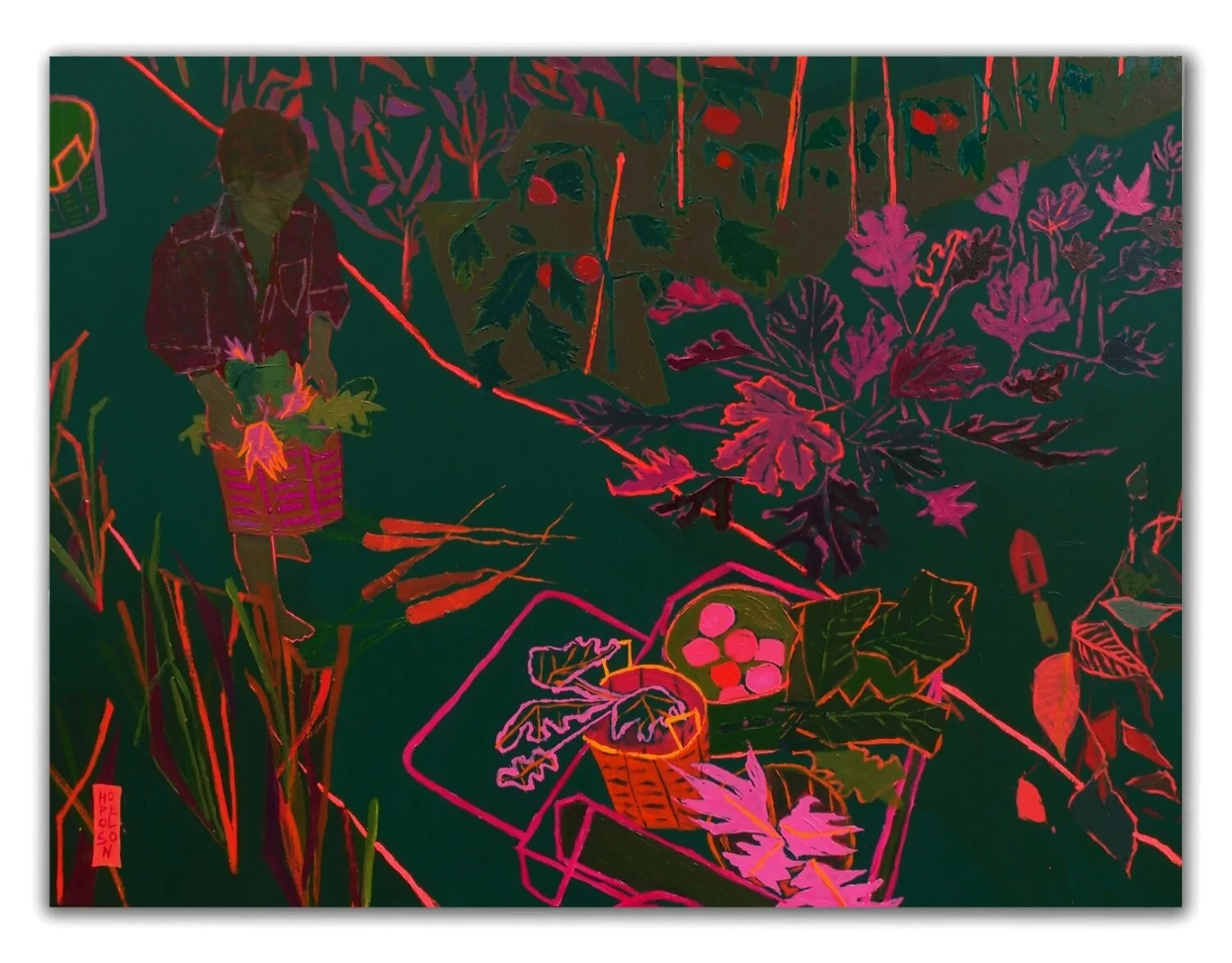 "Vegetable Patch" Painting