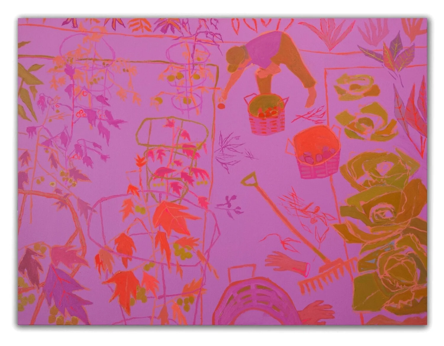 "Tomato Harvest" Painting
