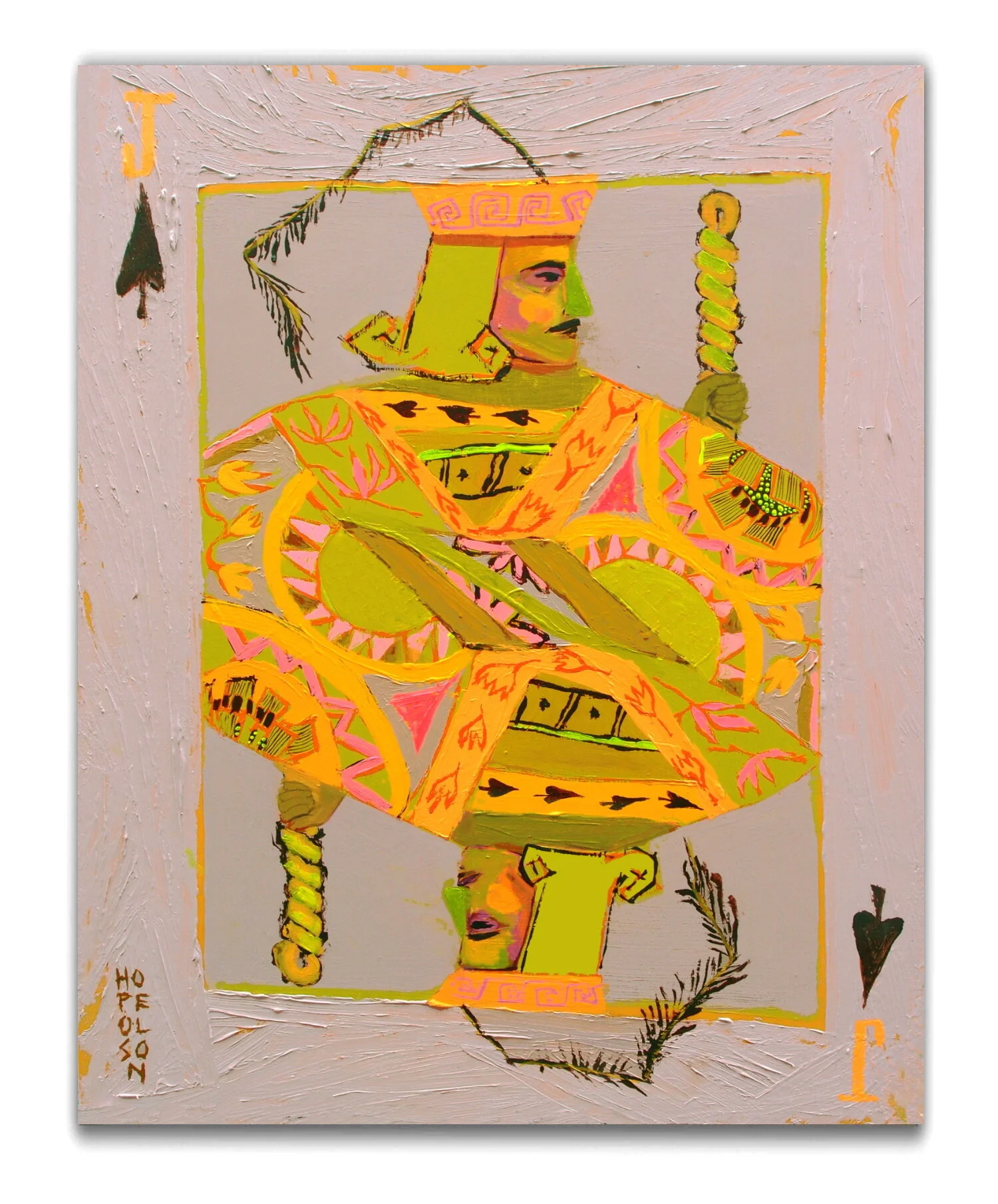 "Jack of Spades" Painting