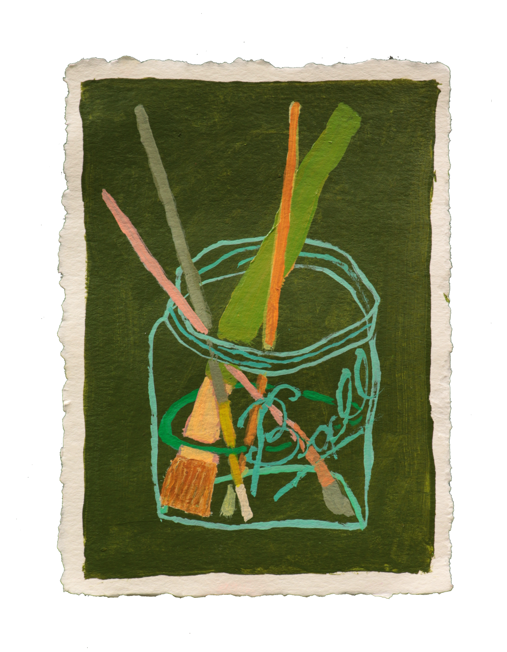"Paintbrush Jar"