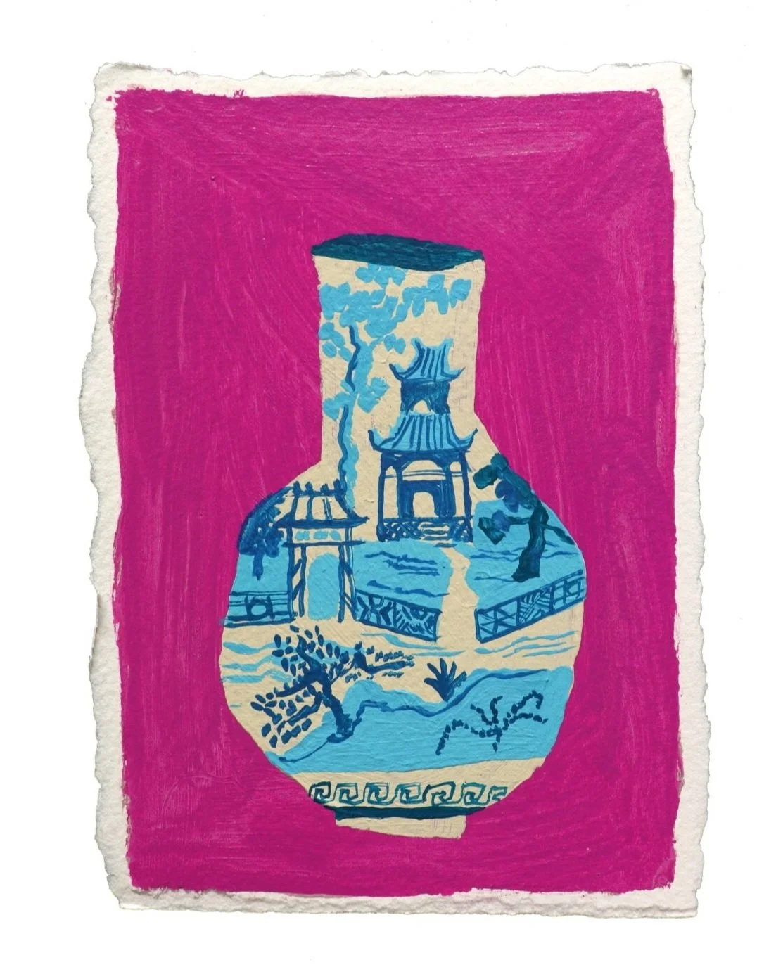 "Chinoiserie in Blue"