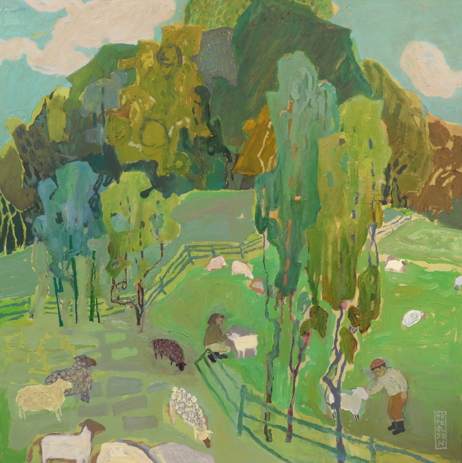 "Lambs On The Green"