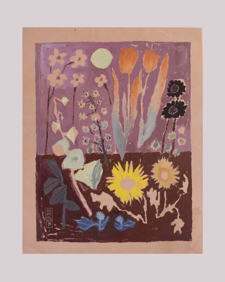 &quot;I Planted The Seeds You Gave Me&quot; 
30 x 24 inches, acrylic on stained canvas
Sold