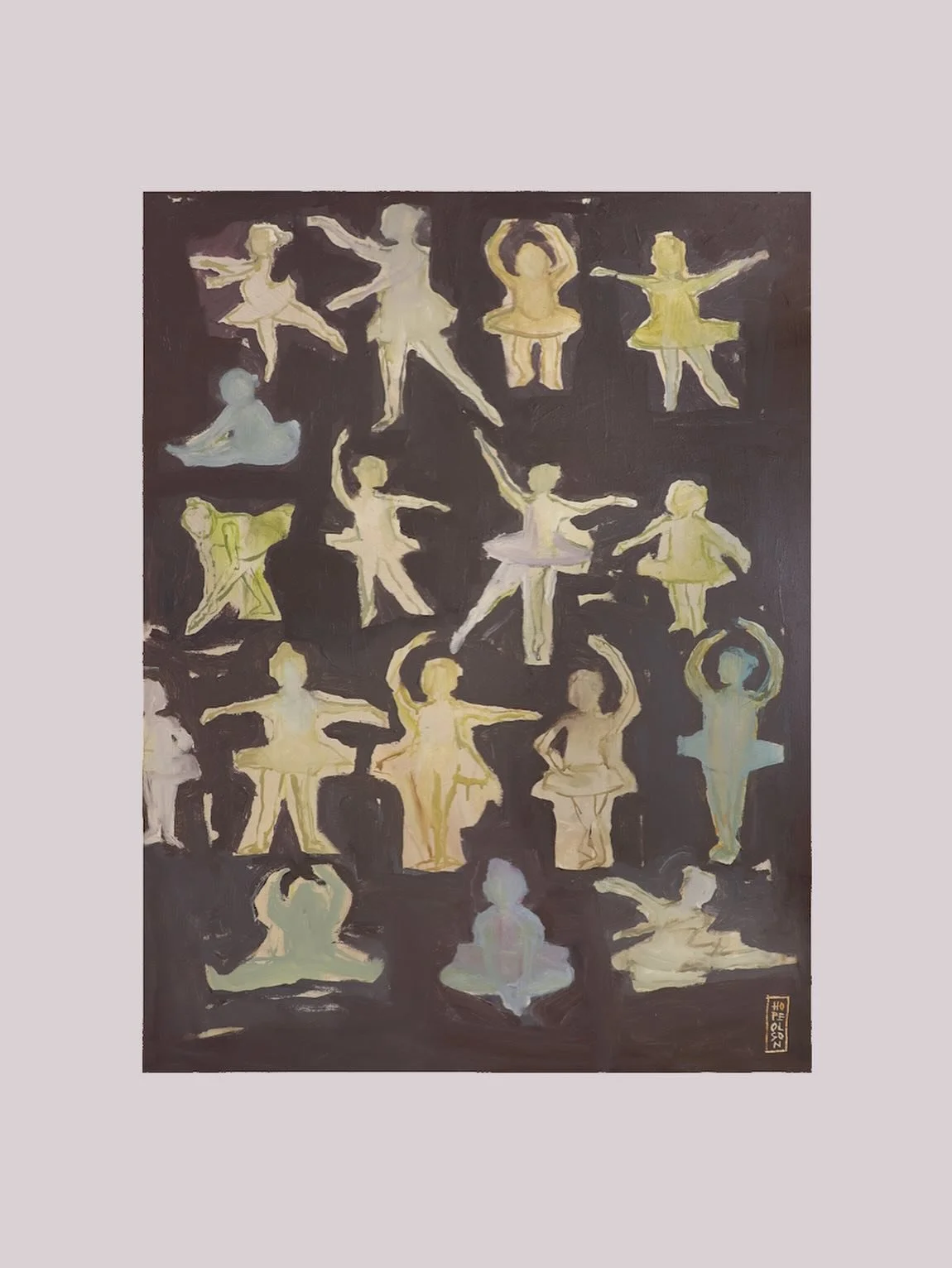 It&rsquo;s The Nutcracker ballet season! 

&ldquo;Tiny Dancers&rdquo;
48x36, acrylic on canvas, 2024
#sold via @buttongallery in &ldquo;Parks Department&rdquo;, a solo exhibition, June 2024