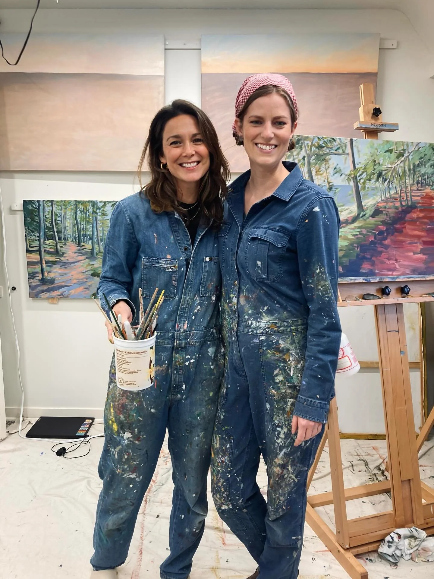 Happy birthday to the talented and lovely @bryannamanningart , my sweet studio-mate who makes going to work every day so more fun. Have the best birthday, Bry!