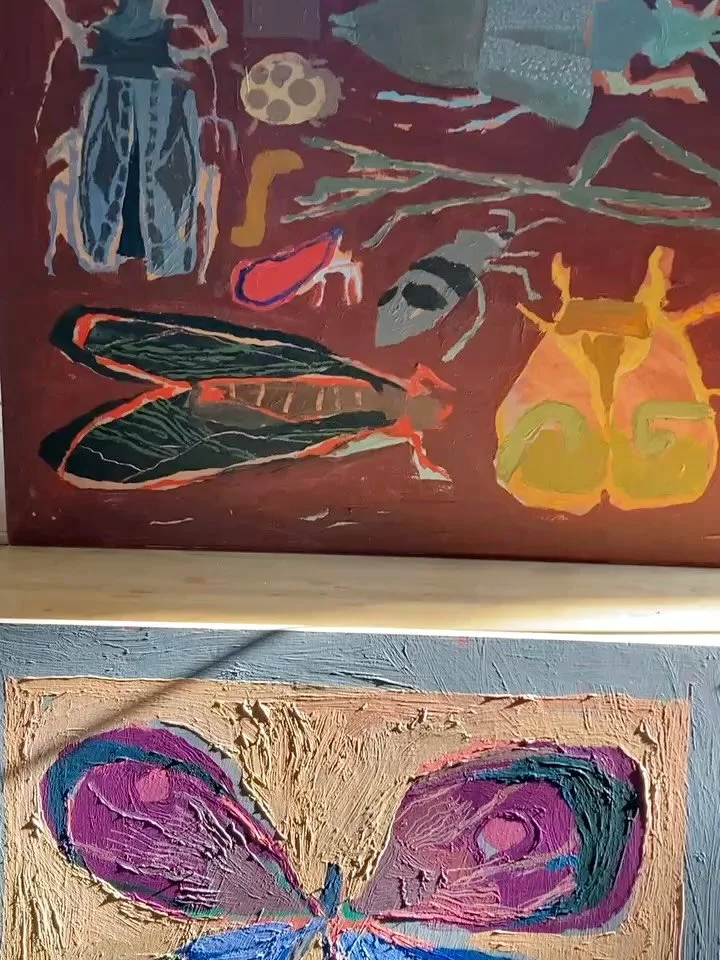 Early in the morning when the texture really shines ✨ 

These originals have sold, but all are available as prints through @littlevangoghs