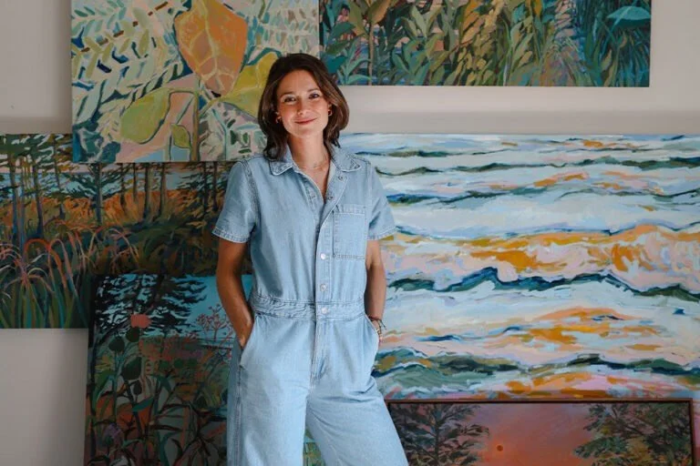 I am so proud of my dear studio-mate @bryannamanningart! Her first-ever solo exhibition MOTHER LAKE opens Saturday 6/6 at @saugatuck_arts, and 22 pieces are on view and available for sale. The reception will be quite the party&mdash; there will be li