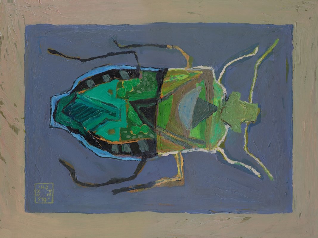 "Beetle On Blue"