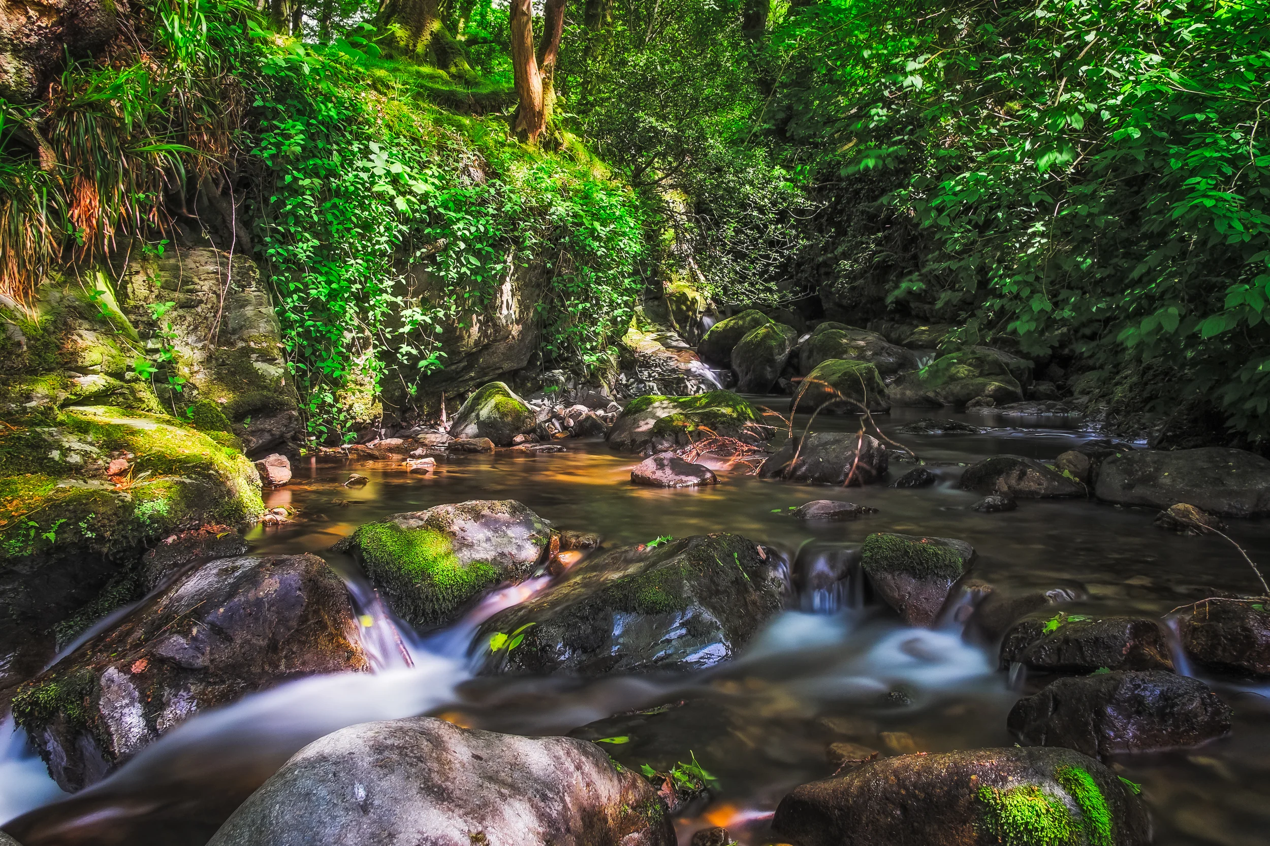 Streamside in Buttermere village. Fujifilm X-T1 + 18mm f/2 @ f/9. ISO200. B+W ND Filter. 20 Second Exposure.