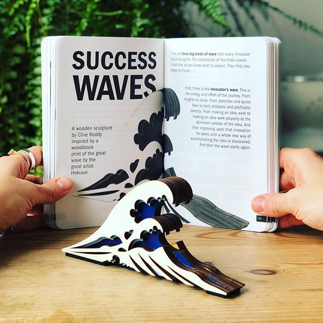 Super happy that my Wave Door Stop is featured in the awesome new book &lsquo;The Innovators Book&rsquo; by @drmaxmckeown - It provides concise and valuable insights on creativity and innovation. Thanks again for including my Wave Max! 🌊🙌🏽