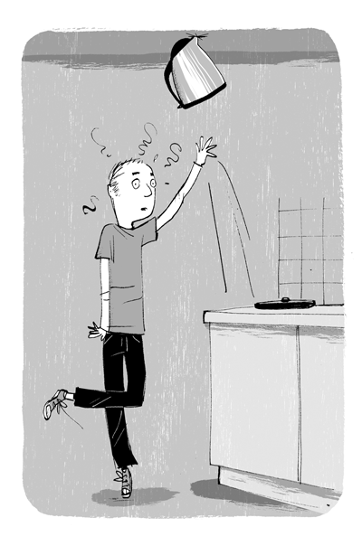 twango noun A little dance your nervous system does when it has clearly got the wrong end of the stick, e.g. picking up an empty kettle you thought was full, climbing a step that turns out not to be there, or the taste of coffee when your mouth was expecting tea.