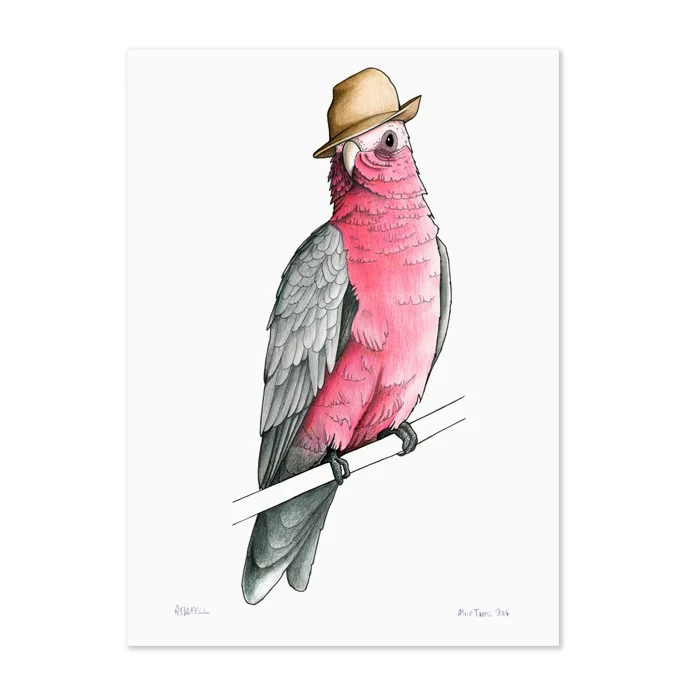 "Galah in a Trilby" Print