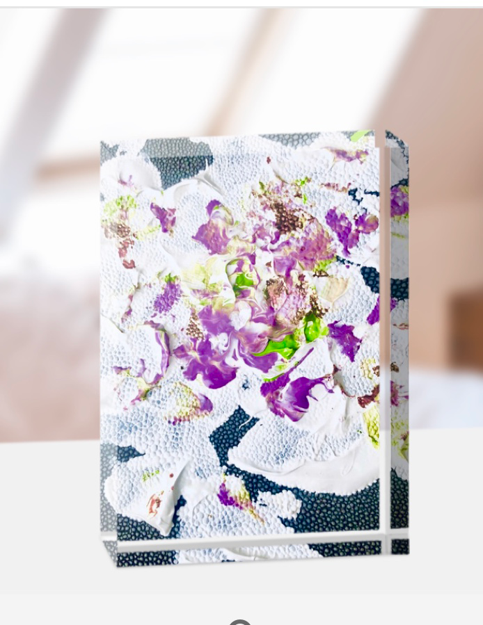 Floral Acrylic Blocks
