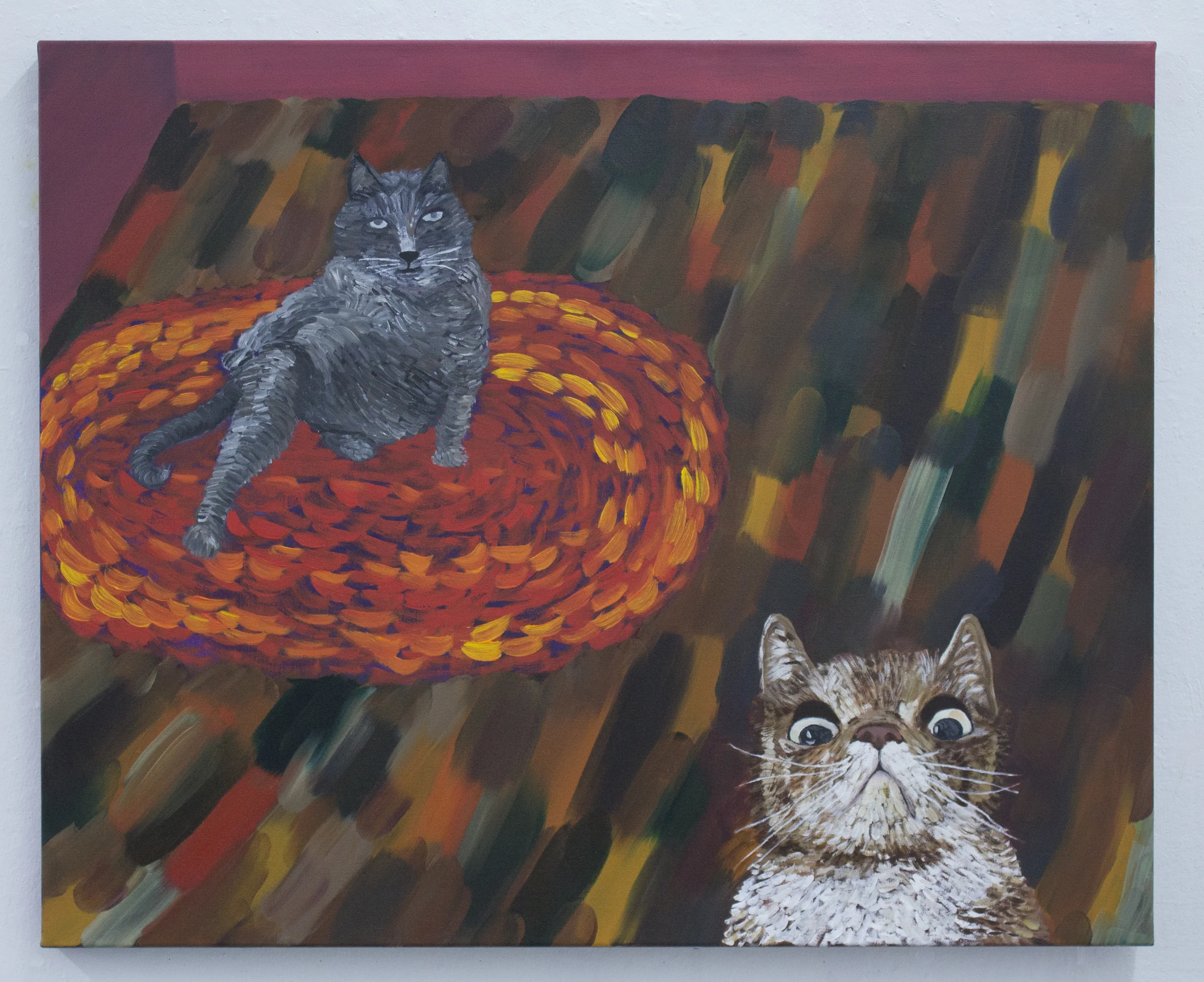 Seduction or Just Expectations, 2014, oil on canvas, 44 by 36, private collection