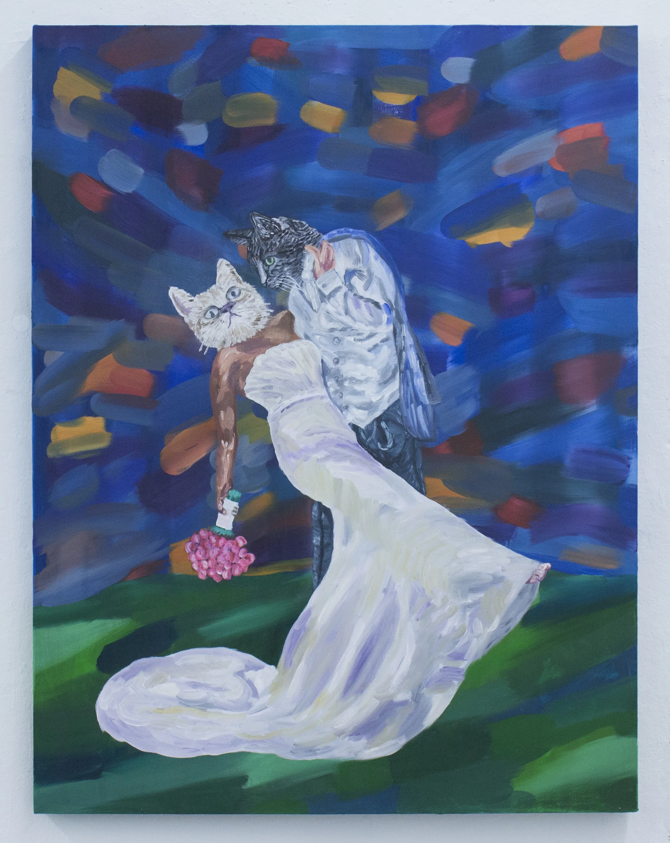 I Wann Wife You Triptych(center panel), 2014, oil on canvas, 37 by 48, private collection