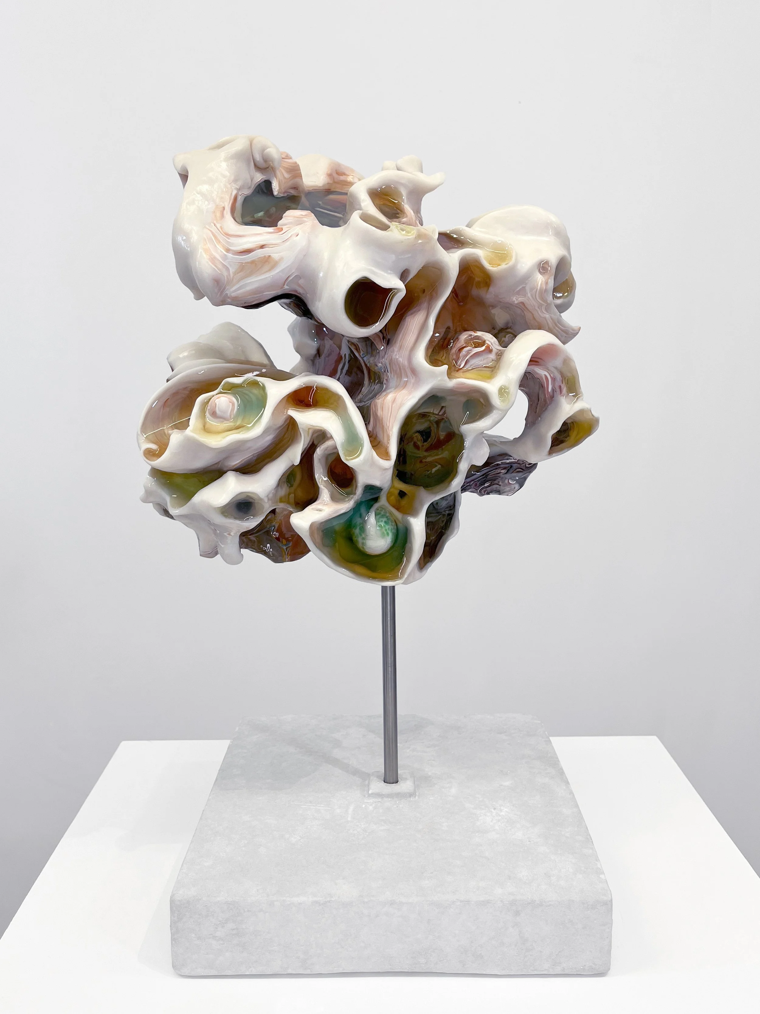 Terreke, 2024, polymer clay & liquid glass, 51x29x23cm.jpg